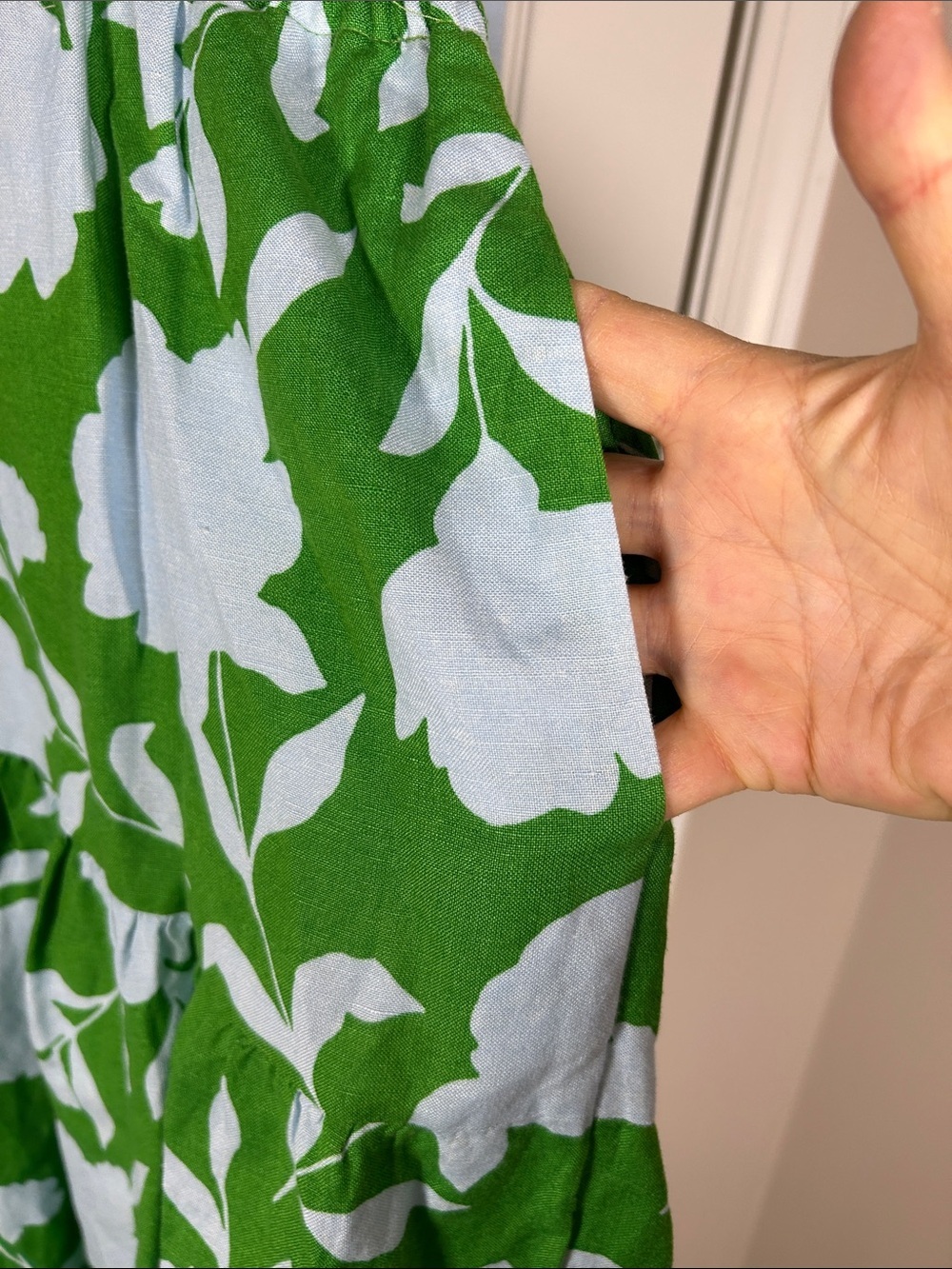 kate spade for Target Green and Light Blue Floral Maxi Dress size M - Picture 5 of 8
